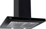 Glen Electric Kitchen Black Colour Chimney 6056 SX TS Black 60 Cm 1000 M3h Wall Mounted Chimney (BLACK, 1000 M3/hr)