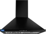 Glen Electric Kitchen Pyramid Chimney, 60 Cm Black (6054 BL60DX) Wall Mounted Chimney