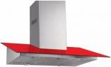 Glen GL 6077 Colour 90 Cm Wall Mounted Chimney (Silver, Red, 1000 M3/hr)