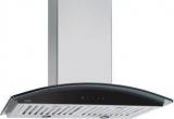 Glen Kitchen Chimney GL 6071 SX TS 60 Cm, Easy Clean Baffle Filter Wall Mounted Chimney