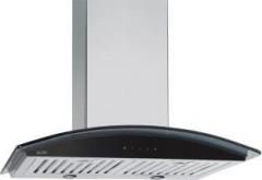 Glen Kitchen Chimney GL 6071 SX TS 60 cm Easy Clean Baffle Filter Wall Mounted Chimney (Silver, 750 m3/hr)