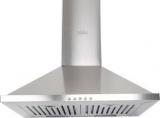 Glen Pyramid Chimney 6050 Junior Stainless Steel Baffle Filters 60 Cm 750 M3h Wall Mounted Chimney (Silver, 750 M3/hr)