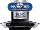 Glen Soundpro AC BLDC 60 Cm Auto Clean Curved Glass 60 Cm|BLDC Motor|Touch & Gesture Control| Autoclean| Filterless|Powerful Suction | Low Noise Wall Mounted Chimney