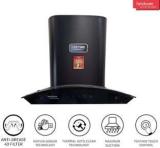 Hindware ADVENCIO BLK AUTOCLEAN 60 1300 CMH WITH ANTI GREASE 4D FILTER Auto Clean Wall Mounted Chimney