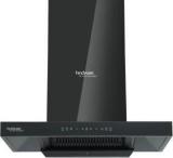 Hindware Atlanta 75 Silence Auto Clean With Powerful Suction Capacity, Motion Sensor Wall Mounted Black 1350 CMH Chimney