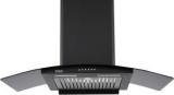 Hindware Claudia Autoclean 90 Auto Clean Wall Mounted Black 1200 CMH Chimney