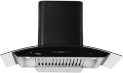 Hindware Cleo Heat Auto clean Chimney 90 cm Black Wall Mounted Chimney (Stainless Steel, Black, 1200 m3/hr)