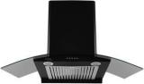 Hindware Elena 90 Cm Auto Clean Wall Mounted Black 1100 CMH Chimney