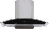 Hindware Nevio 60 Auto Clean Wall Mounted Chimney (Brush Silver, 1200 M3/hr)