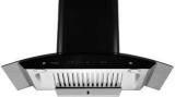 Hindware Nevio Plus 90 Black Auto Clean Wall Mounted Black 1300 CMH Chimney