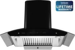 Hindware NEVIO PLUS BLACK 90 Auto Clean Wall Mounted Chimney