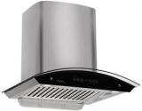 Hindware Oasis Inox 60 Cm Wall Mounted Chimney For Kitchen, Auto Clean With Motion Sensor Control Hood With Free Installation Kit (SS Baffle Filter, Touch Control) Auto Clean Wall Mounted Chimney