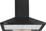 Hindware Smart Appliances Clarissa 60 IN Pyramid | Push Button | Powerful Suction Wall Mounted Black 750 CMH Chimney