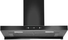 Hindware Smart Appliances Tayla 90 Auto Clean T shape | Touch Control, Motion Sensor | Powerful Suction Wall Mounted Black 1300 CMH Chimney