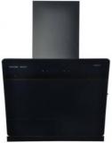 Kutchina 3rd Generation Dry Autoclean Bravo 60 Cm Chimney Wall Mounted Chimney (Black, 1200 M3/hr)