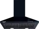 Livpure Airis 60 Pyramid Shape 60 Cm| 3 Layer Baffle Filter|Powerful Suction | 5 Years Motor Warranty| Low Noise |LED Lamp | Push Button Control Wall Mounted Black 1000 CMH Chimney