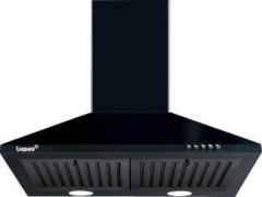 Livpure Airis 60 Pyramid Shape 60 cm| 3 Layer Baffle Filter|Powerful suction | 5 Years Motor Warranty| Low Noise |LED Lamp | Push Button Control Wall Mounted Black 1000 CMH Chimney