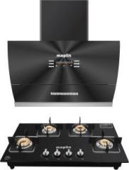 Maplin Combo of Voice Chimney VC90 + Gas Cooktop GH04 Auto Clean Wall Mounted Chimney