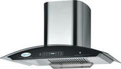 Meglio DZIRE 90 Wall Mounted Chimney (SILVER, 1100 m3/hr)