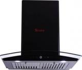 Seavy Black 60 Auto Clean Wall Mounted Chimney (Black, 1100 M3/hr)