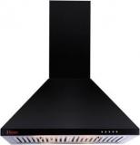 Seavy Black 60 Cm, Air Suction Wall Mounted Chimney (Black, 1100 M3/hr)