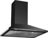 Sunflame CH EVA BLACK 60 CM BAFFLE FILTERS Wall Mounted Chimney