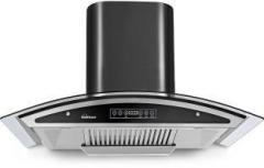 Sunflame Chimney Innova Titanium DX Jet Black Dry Autoclean 60 cm Wall Mounted Chimney (Black, 1230 m3/hr)