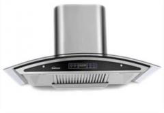 Sunflame INNOVA 60 cm Autoclean Wall Mounted Chimney (Silver, 1100 m3/hr)