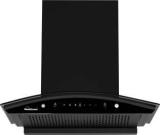 Sunflame ROMA 60 BLACK Auto Clean Wall Mounted BLACK 1200 CMH Chimney