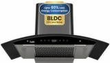 Uplift Paradise 90 BLDC Silent Auto Clean Wall Mounted Black 1550 CMH Chimney