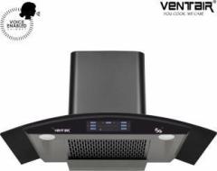 Ventair India 5G 90 Voice Enabled Smart Auto Clean Wall Mounted Black 1400 CMH Chimney