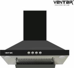 Ventair Prism Push Button Filterless Wall Mounted Black 1050 CMH Chimney