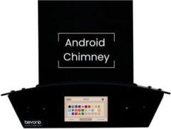 Beyond By Byondnxt Asteria 60 cm Android Chimney Filter Less Auto Clean Wall Mounted Black 1408 CMH Chimney