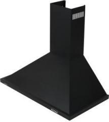 Bright Flame 1100LZBLK Wall Mounted Chimney (Black, 1100 m3/hr)