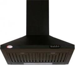 Bright Flame KCD60CM Wall Mounted Chimney (Black, 900 m3/hr)