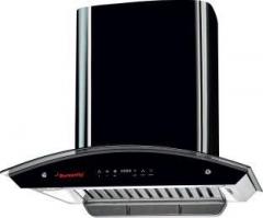 Butterfly Matchless Wall Mounted Chimney (Black, 1200 m3/hr)