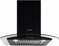 Elica 60 cm Chimney | GLS ETB PLUS 60 NERO PB LED | Baffle Filter | Black | Wall Mounted Chimney