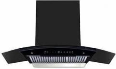 Elica WD HAC SLIM TOUCH BF 90 MS NERO Wall Mounted Chimney