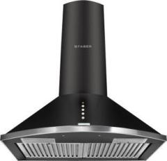 Faber Hood Class Plus PB BK LTW 60 Wall Mounted Black 1000 CMH Chimney