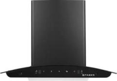 Faber Hood Sydney FL SC AC BK 60 Auto Clean Wall Mounted Black 1200 CMH Chimney