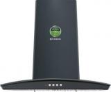 Faber Hood Tratto Plus BK LTW 60 (110.0330.304) Wall Mounted Chimney (Black, 1000 M3/hr)