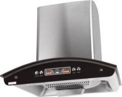 Gamle Emily 90 OC Wall Mounted Chimney (Black, Silver, 1100 m3/hr)