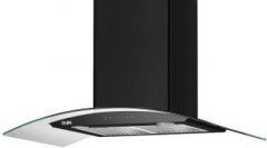 Glen 90 Cm Auto Clean Chimney ( 6063 Black, Touch Control, Two Baffle Filter ) Wall Mounted Chimney (Black, Silver, 1200 m3/hr)