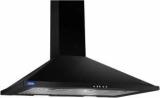 Glen Electric Kitchen Pyramid Chimney, 90 Cm Black (6054 BL90DX) Wall Mounted Chimney