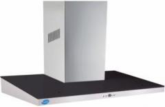 Glen GL 6065 SS Wall Mounted Chimney (Black, Silver, 1250 m3/hr)