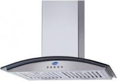 Glen GL 6071 SS 90 Wall Mounted Chimney (Silver, 1000 m3/hr)