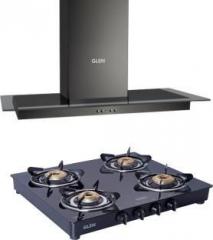 Glen Kitchen Chimney 60 cm Suction Power Filter ( 6062 BL 1043 GT Bl ) Wall Mounted Chimney (Black, 1000 m3/hr)