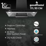 Goodflame TFL 90 CM AUTO CLEAN CHIMNEY Auto Clean Wall Mounted Black 1450 CMH Chimney