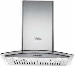 Hindware 60 cm HR Curved Glass Kitchen Chimney Wall Mounted Chimney