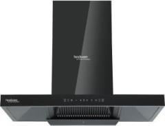 Hindware Atlanta 90 Silence Auto Clean with Powerful Suction Capacity, Motion Sensor Wall Mounted Black 1350 CMH Chimney